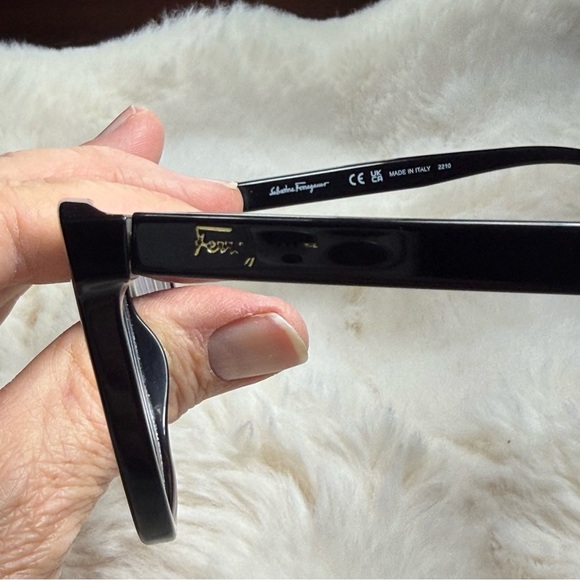 Salvatore Ferragamo Black Optical Eyeglass Frames Made‎ in Italy main image 8